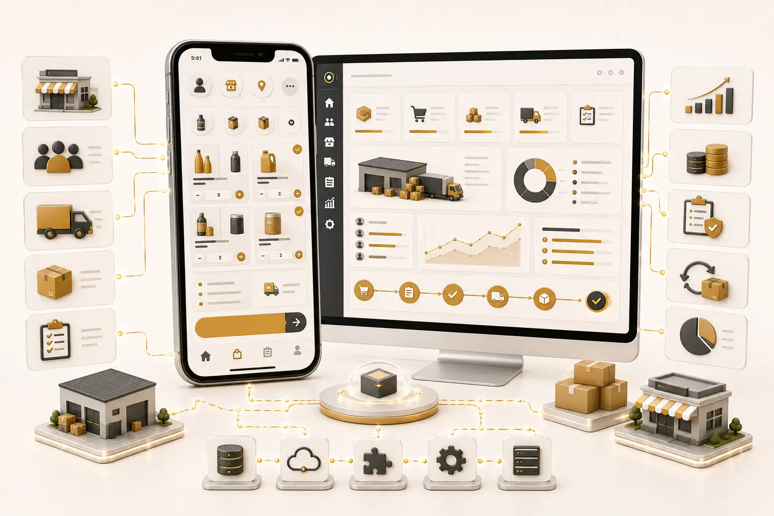 Mobile order booking and distributor management software for field sales teams, dealers and retailers